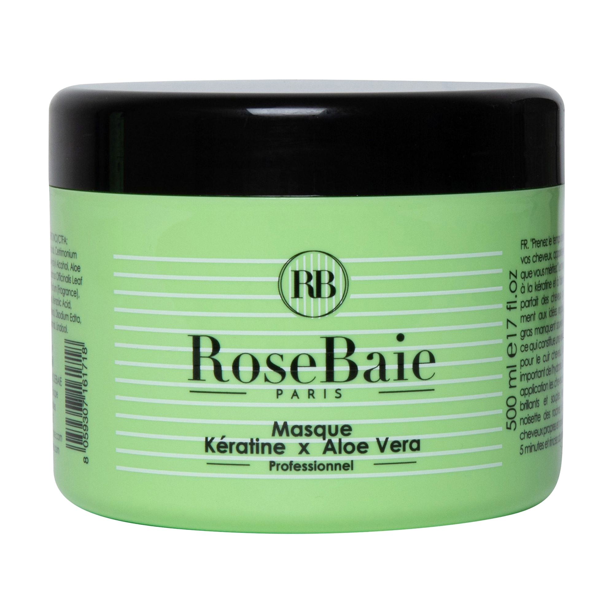 Зміцнювальна маска для волосся RoseBaie Masque Keratine X Aloe Vera, 500 мл
